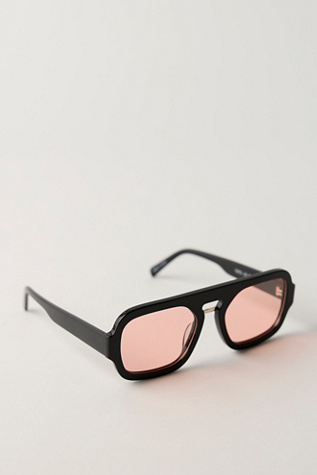 Женские солнцезащитные очки Free People Rhiannon Modern Aviator Polarized Sunglasses, цвет: Чёрный — фото 4