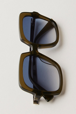 The Beaumont Square Polarized Sunglasses at Free People in Moonstone