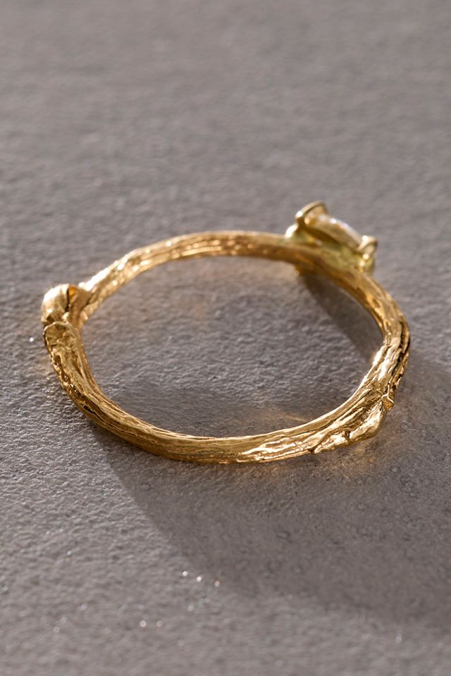 Bague Saule Poire Diamant Elisabeth Bell #1