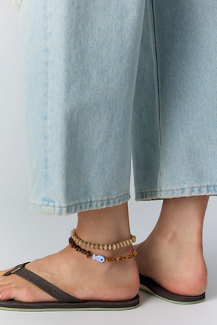 Женские сандалии hari mari Fields Flip Flops, цвет: Мокко / Мятный — фото 3