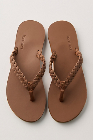 Meadows Braided Flip Flops by Hari Mari at Free People in Brown, Size: US 9