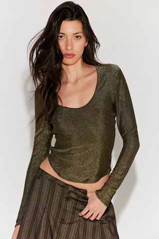 Shimmer Hour Lurex Layering Top