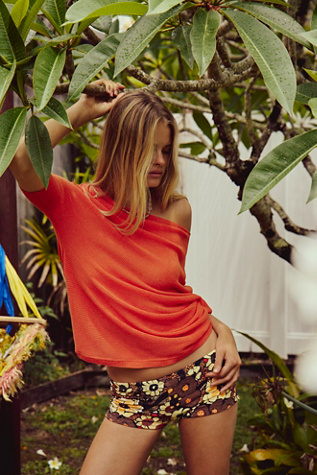 Madeline Sweater Top by free-est at Free People in Red, Size: XS