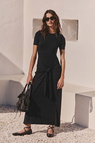 Good Feels Short-Sleeve Maxi Dress