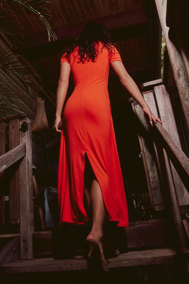 Robe longue à manches courtes Good Feels #1