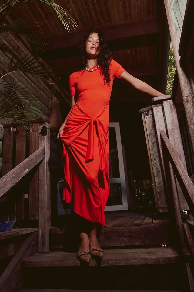 Robe longue à manches courtes Good Feels #2