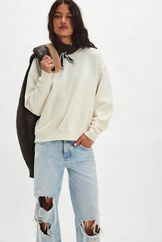 Tricia Fix Indigo Butterfly Crewneck