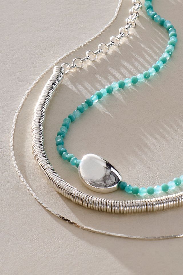 Collier superposé en pierres semi-précieuses Wes #2