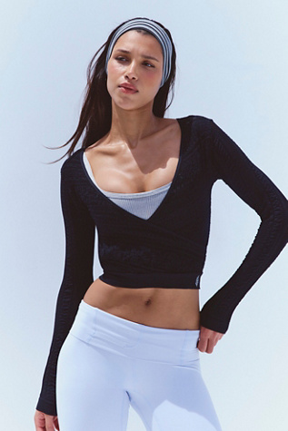 Vixen Long Sleeve Layer by FP Movement at Free People in Black, Size: XS/S