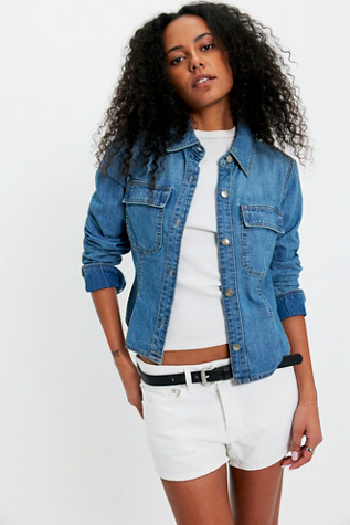 Short en jean taille basse Parker AGOLDE