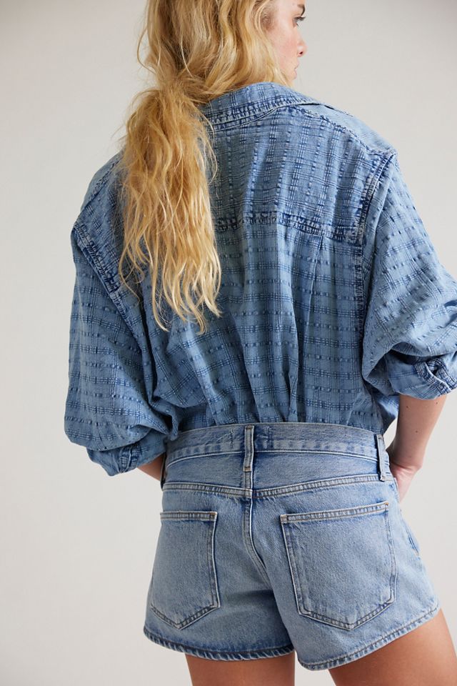 AGOLDE Parker Low-Rise Denim Shorts #1