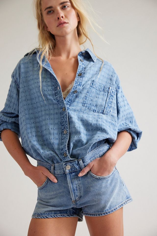 AGOLDE Parker Low-Rise Denim Shorts #3