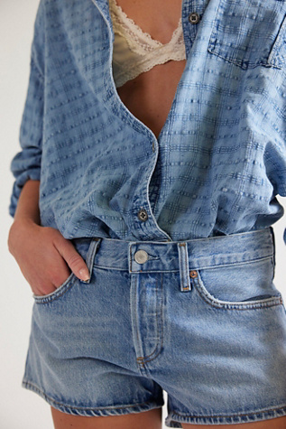 AGOLDE Parker Low-Rise Denim Shorts