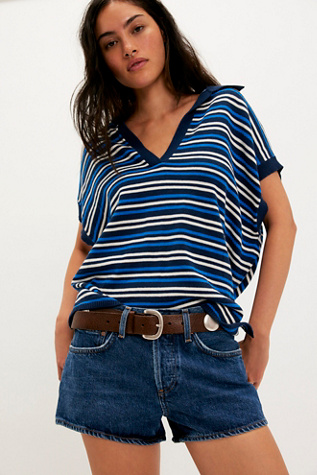 Женские шорты Agolde Parker Low-Rise Denim, цвет: Enamour — фото 2