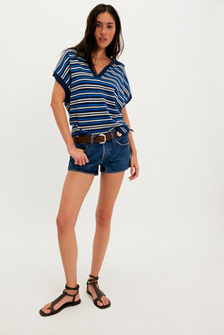 Женские шорты Agolde Parker Low-Rise Denim, цвет: Enamour — фото 4