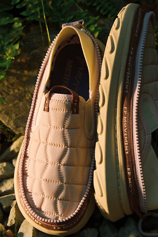 FP Movement x Merrell Hut Moc 2 Packable Slip-On Sneakers at Free People in White, Size: US 9