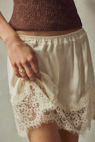 Meet Me In The Middle Mini Slip Skirt