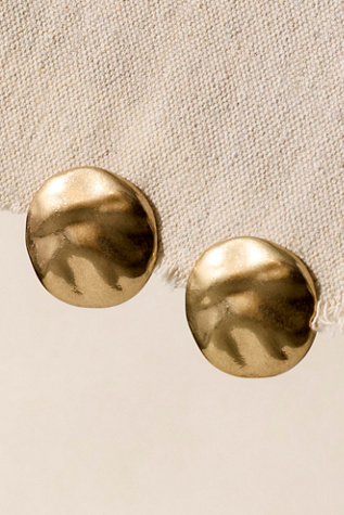 Jill Oversized Studs by Free People in Gold