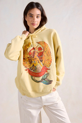 Sabbi Brenda Energy Hoodie at Free People in Yellow, Size: XL