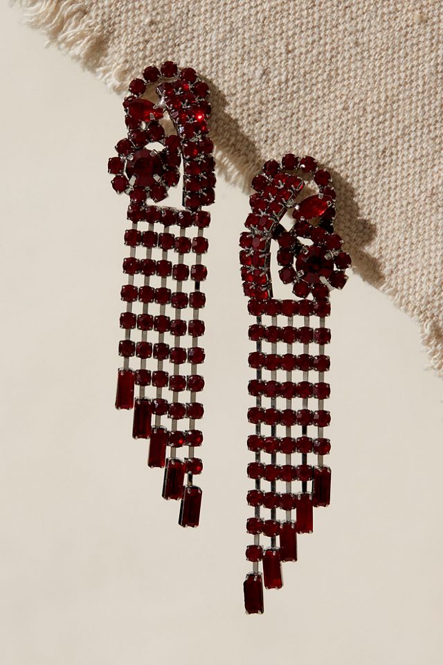 Follow The Rhythm Rhinestone Earrings #1
