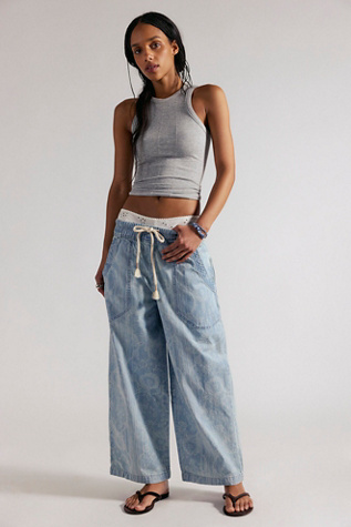 We The Free Easy Peasy Printed Pull-On Jeans - thumbnail 8