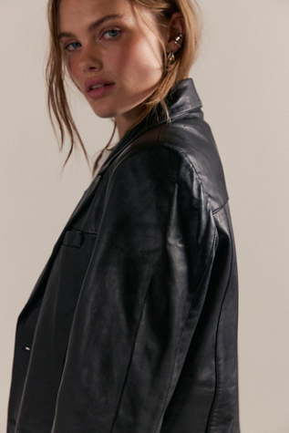 Deadwood Stanley Leather Blazer