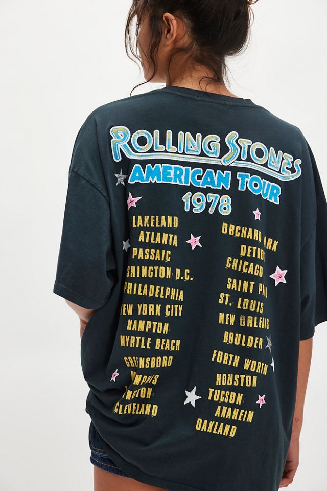 Daydreamer Rolling Stones 1978 Tour Oversized Tee #1