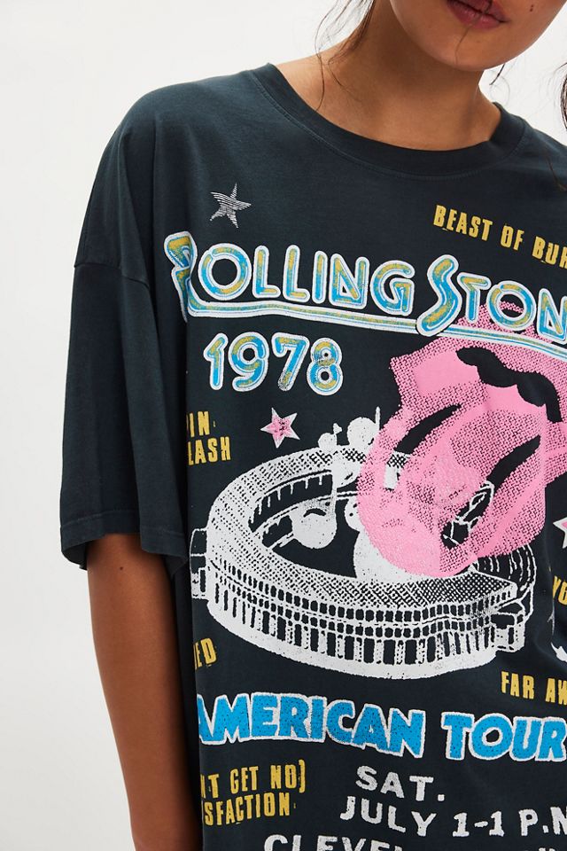 Daydreamer Rolling Stones 1978 Tour Oversized Tee #2