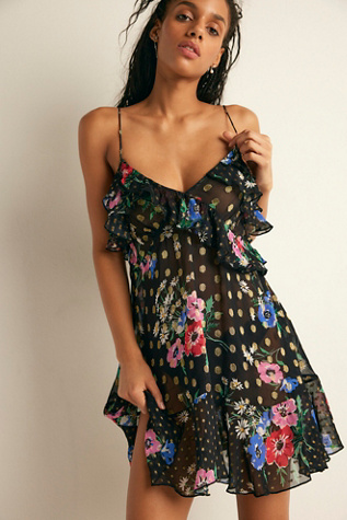 FP One Rosalie Slip at Free People in Black, Size: S