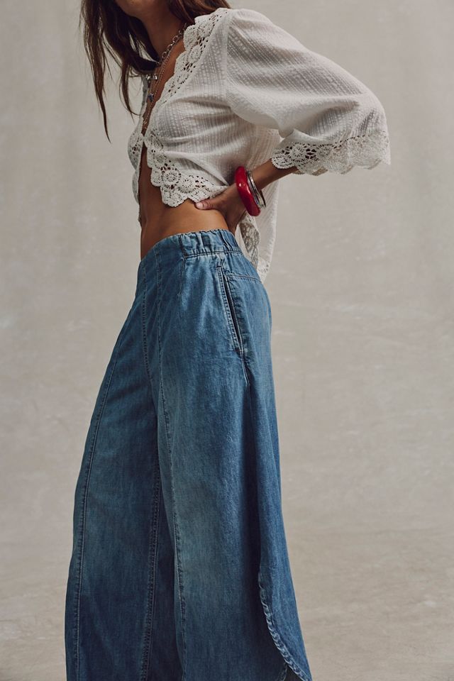 We The Free Sweet Pea Pull-On Tulip Jeans #3