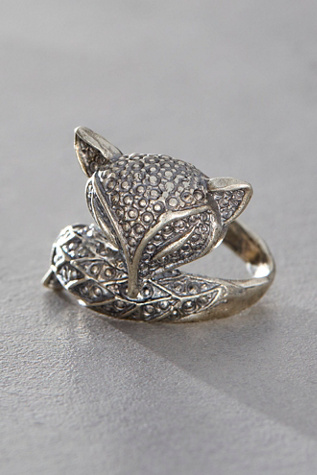 Alkemie Sterling Silver Fox Ring