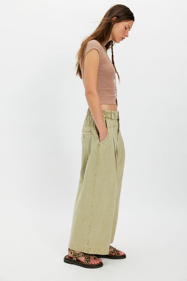 Central Harem Low-Rise Wide-Leg Trousers #4