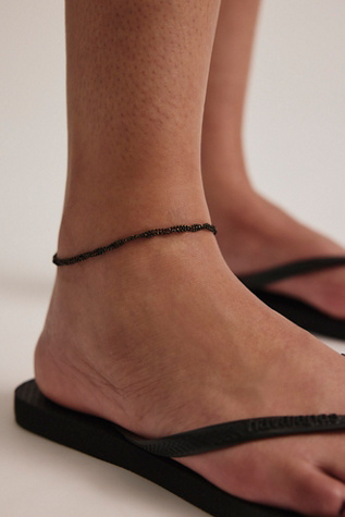 Celia Anklet at Free People in Black & Silver