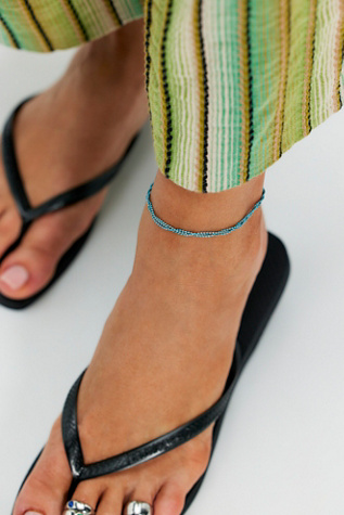 Celia Anklet at Free People in Turquoise