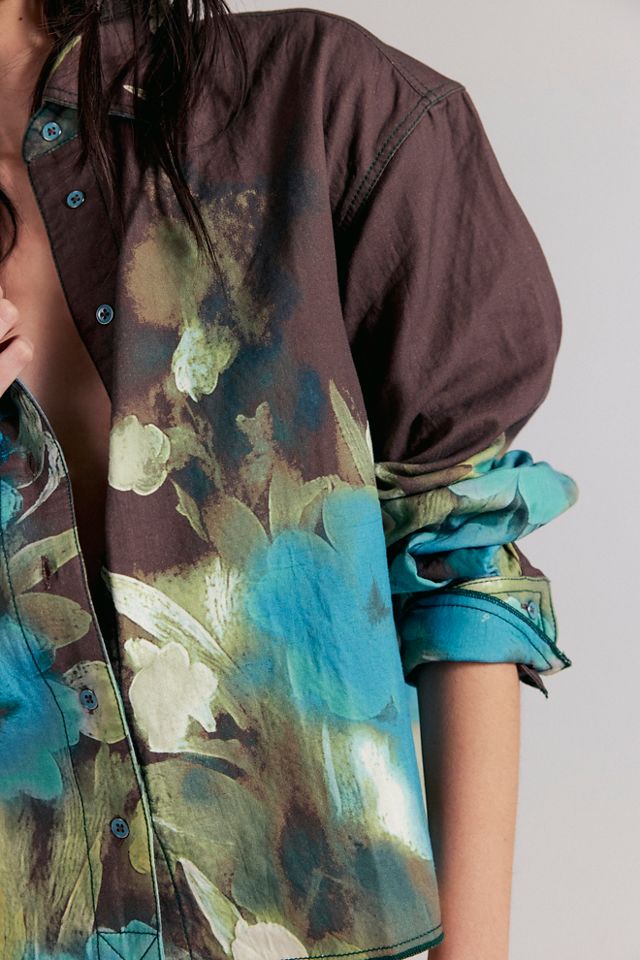 We The Free Good Luck Printed Button Down Top #2