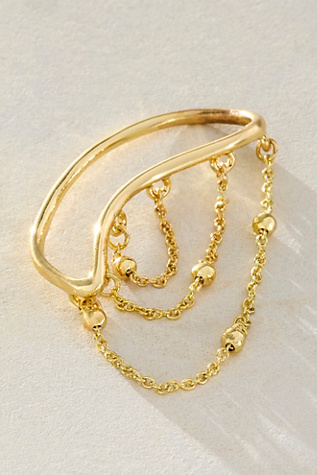 Ginny Ear Cuff by Free People in Gold