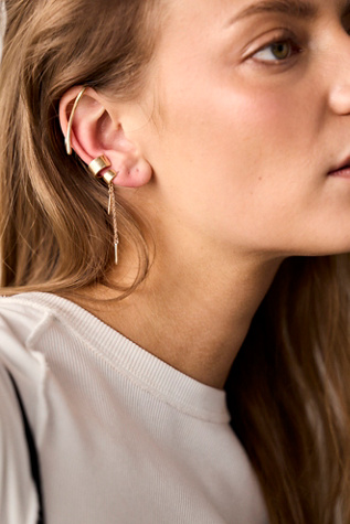 Naomi Ear Cuff Set at Free People in Gold