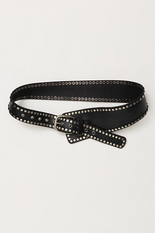 Wilder Hip Belt by Free People in Black, Size: M/L