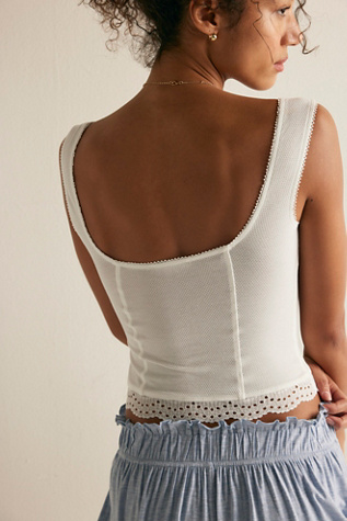 Blush Hour Tank Top by Intimately at Free People in White, Size: S