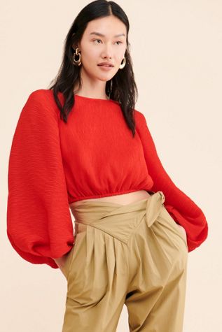 C/Meo Collective Waves of Rouge Blouse