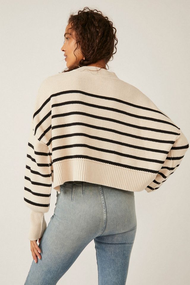 Easy Street Stripe Crop Pullover #1