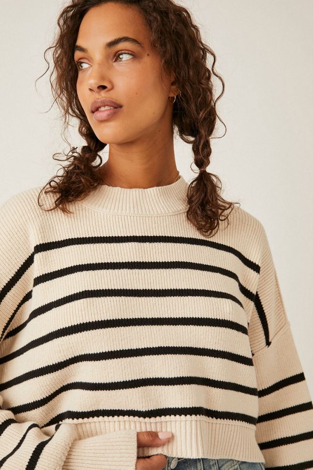 Easy Street Stripe Crop Pullover #4