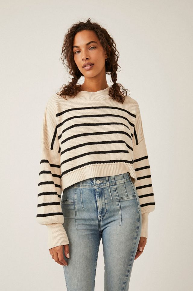 Easy Street Stripe Crop Pullover #2