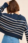 Easy Street Stripe Crop Pullover