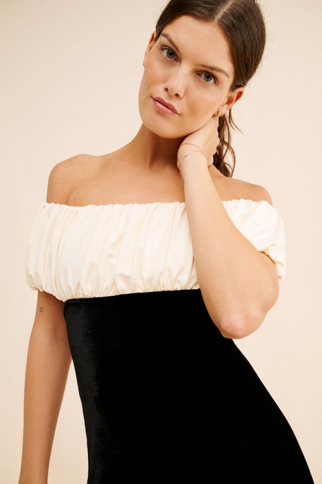 Mandinga Balloon Velvet Maxi Dress #2