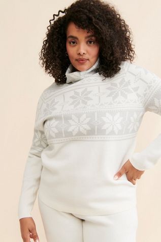 Nuuly X Show Me Your Mumu Cozy Knit Ski Snowflake Pullover