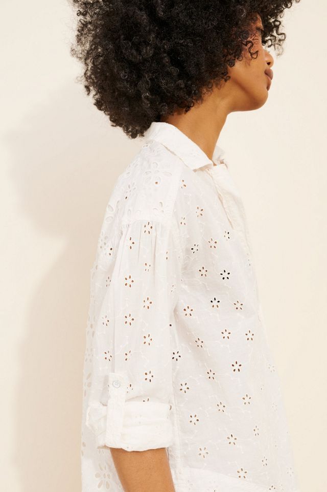 Mae Washed Eyelet Shirt #3