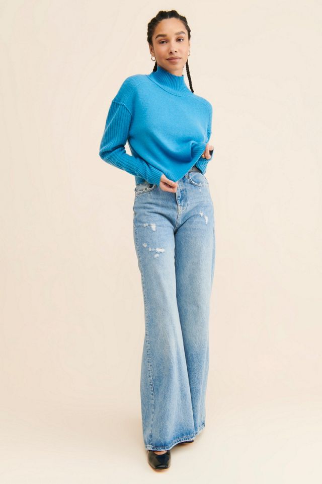 Aubrey Cashmere Turtleneck Sweater #4