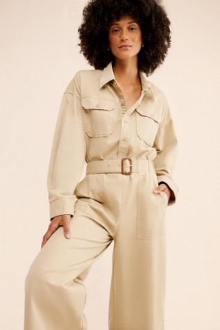 Denimist Faux Belt Utility Jumpsuit
