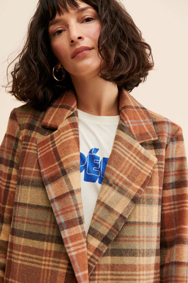 Mari Plaid Blazer Coat #2